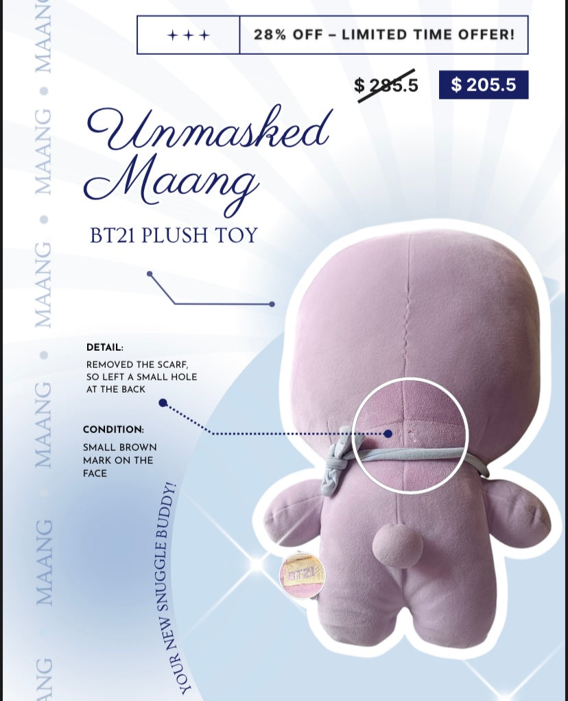Plush Toy: Unmasked Maang (Copy)