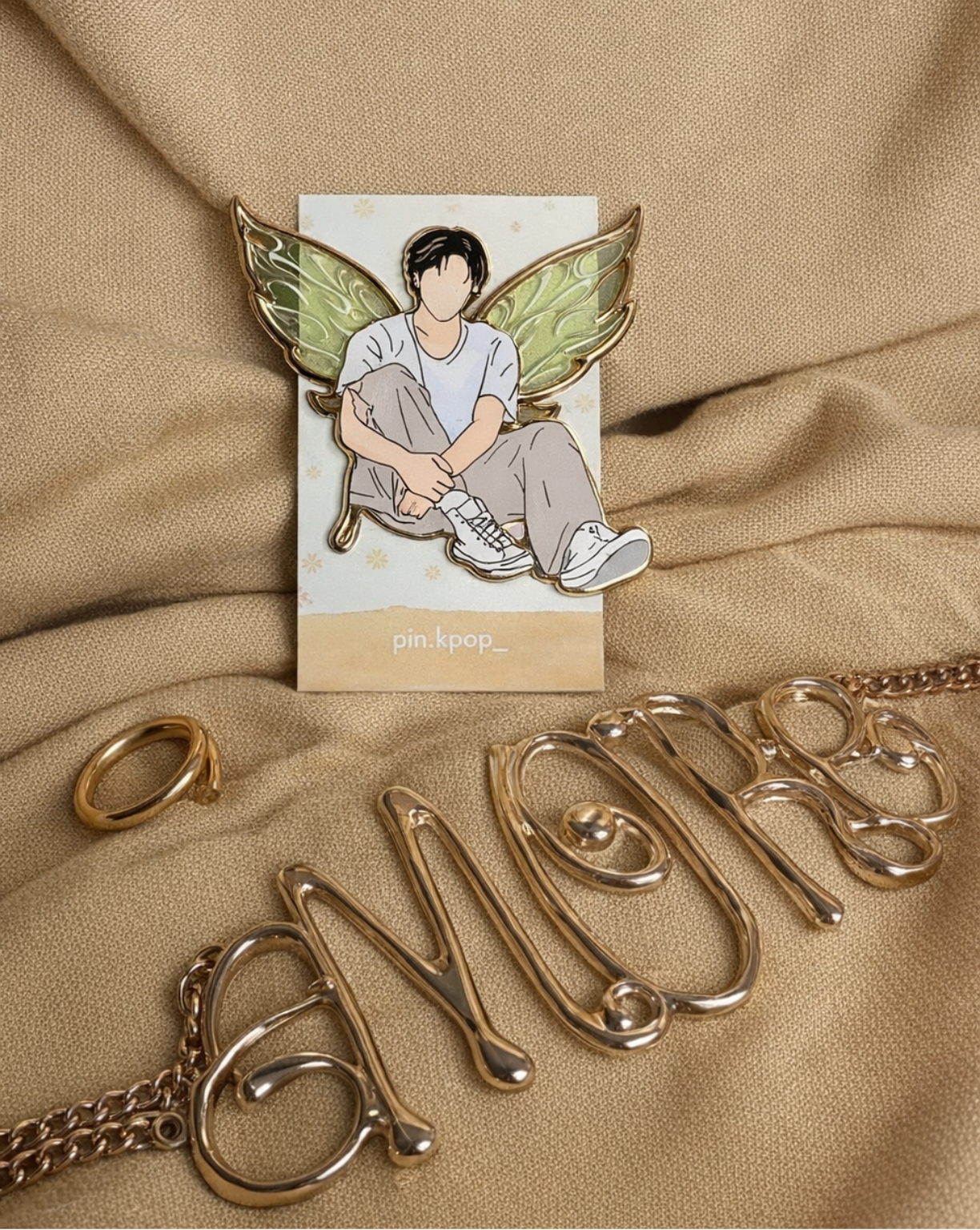 BTS fairy pin featuring RM and J-Hope