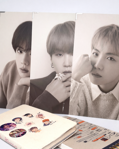 BTS Monochrome premium photo featuring Jin Suga and J-Hope