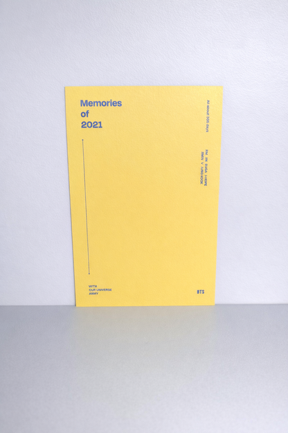BTS Memories of 2021 Postcards Set | RM, Jin, Suga, J-Hope | Pre-Owned