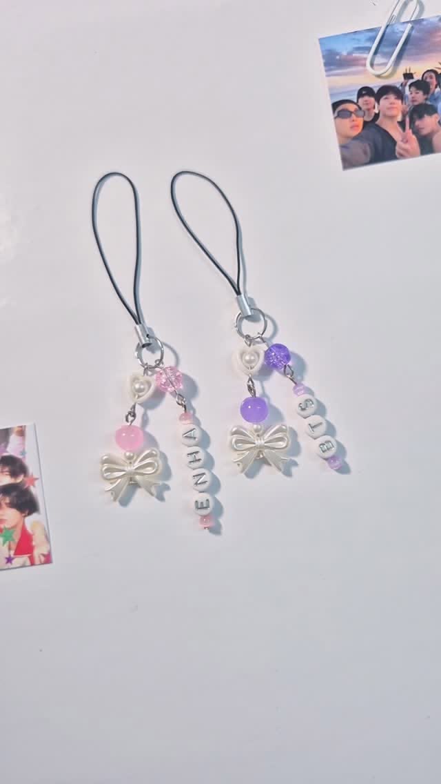 Customized Name Bead Charm — Handmade Phone Charm