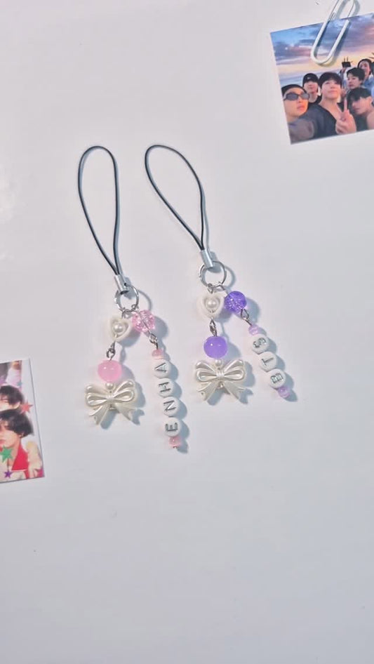 Customized Name Bead Charm — Handmade Phone Charm