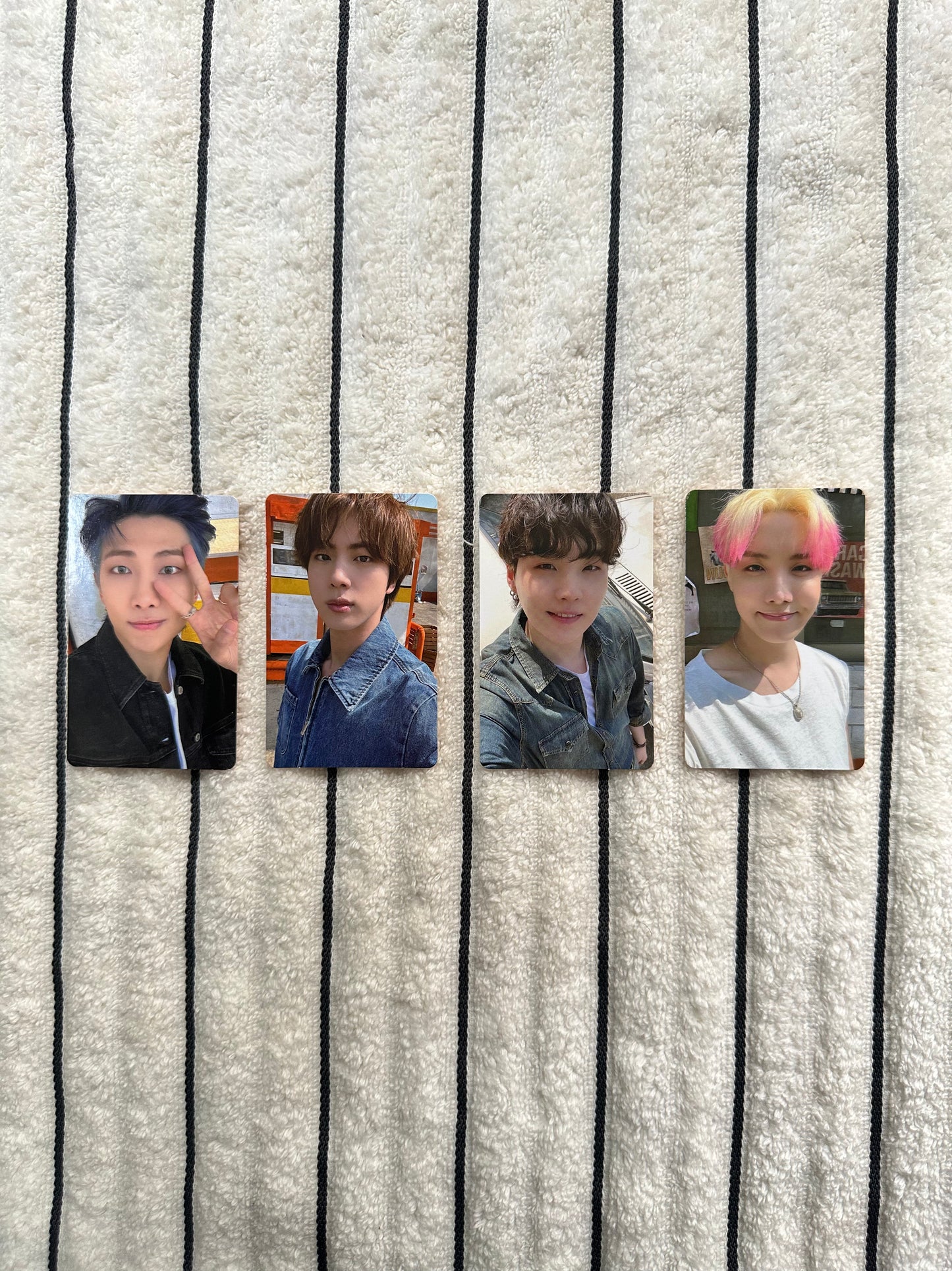BTS Butter POB Photocards Set of 4 | RM, Jin, Suga, J-Hope | Pre-Owned