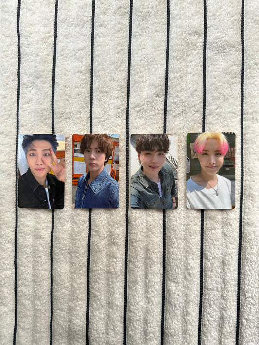 BTS Butter POB Photocards Set of 4 | RM, Jin, Suga, J-Hope | Pre-Owned