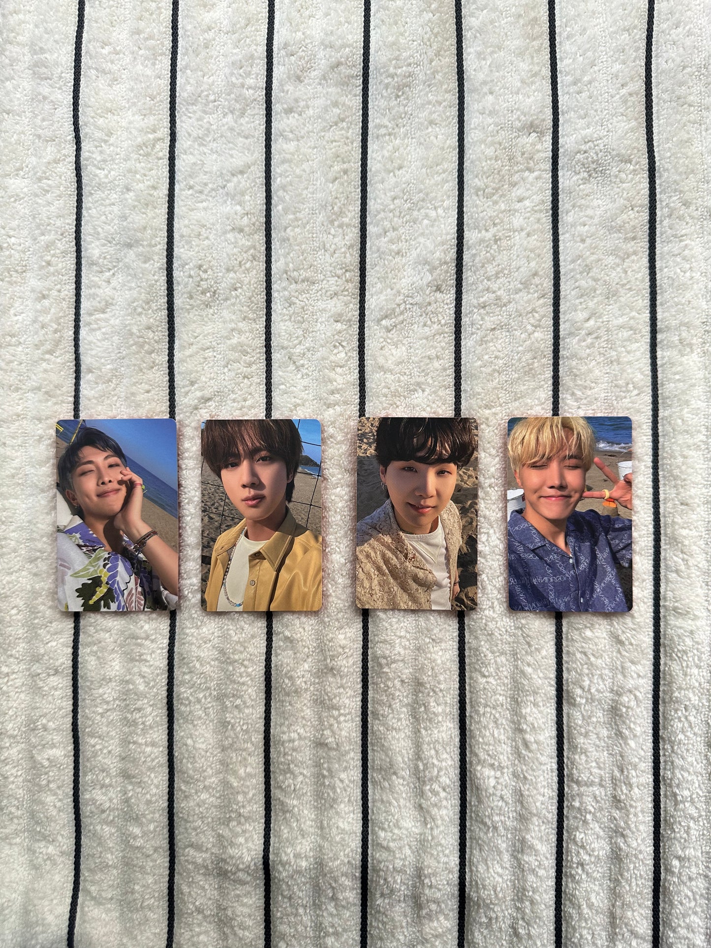 BTS Butter (Peaches Version) Photocards Set of 4 | RM, Jin, Suga, J-Hope | Pre-Owned