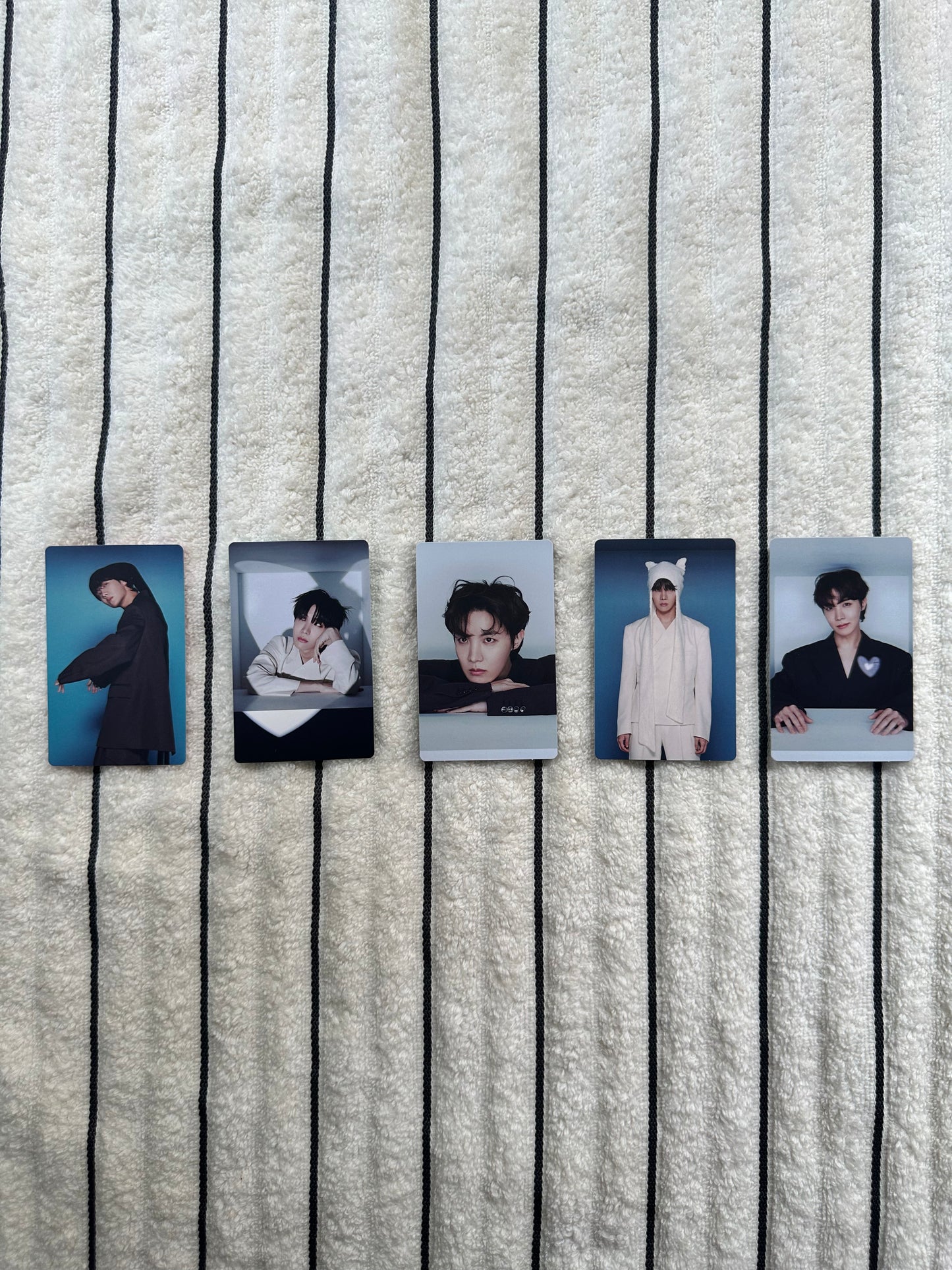 BTS J-Hope JITB Lucky Draw Photocards Set of 5 |  1 Soundwave, 1 M2U,3 Powerstation | Pre-Owned
