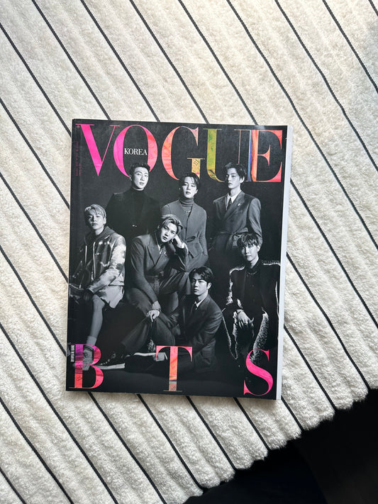 Vogue Korea January 2022 Magazine ft. BTS (Full Group) | Cover C | Pre-Owned