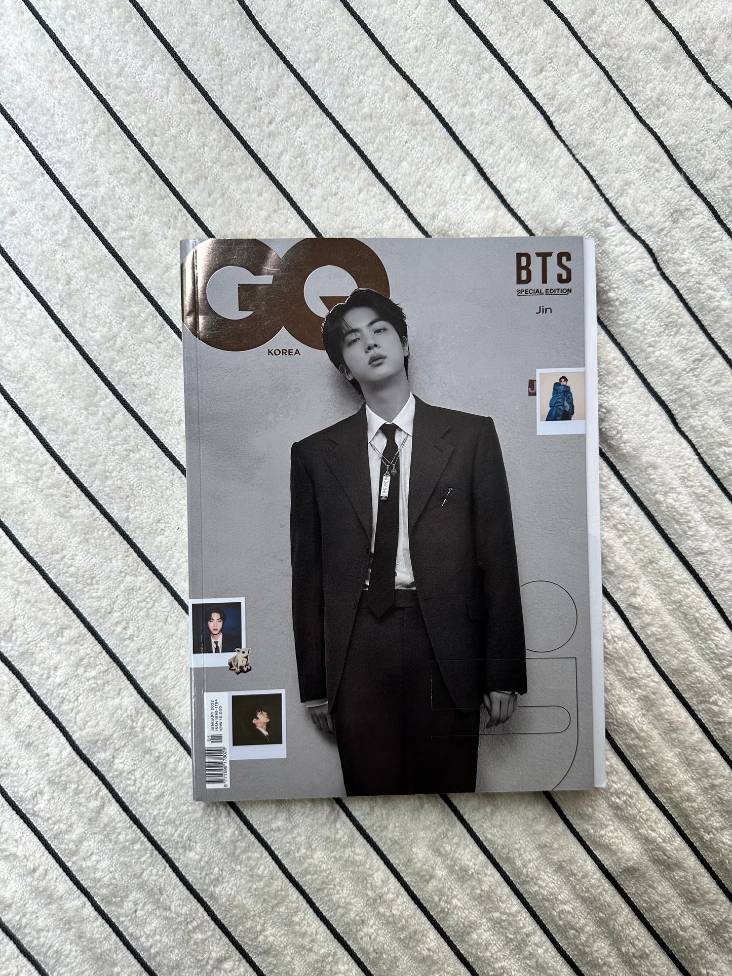GQ Korea January 2022 BTS Special Edition (Cover- C ) ft. Jin | Kpop Magazine | Pre-Owned