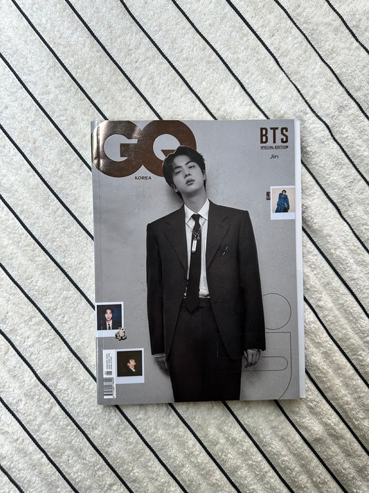 GQ Korea January 2022 BTS Special Edition (Cover- C ) ft. Jin | Kpop Magazine | Pre-Owned