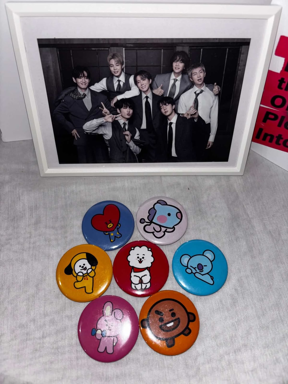 BT21 Character Button Badge Set — Seven Piece