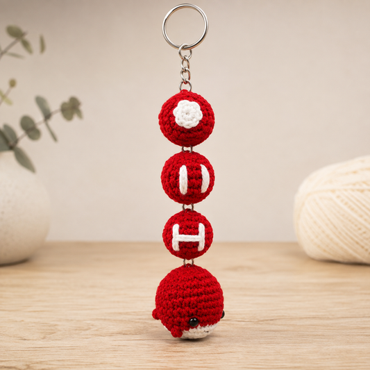 Handmade Crocheted Arirang Keychain