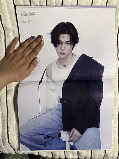 Marie Claire Korea May 2023 ft. SUGA x Valentino — white tank & blazer