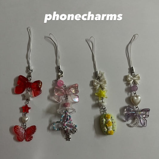 Cute Handmade Phone Charm — Beaded Accessory